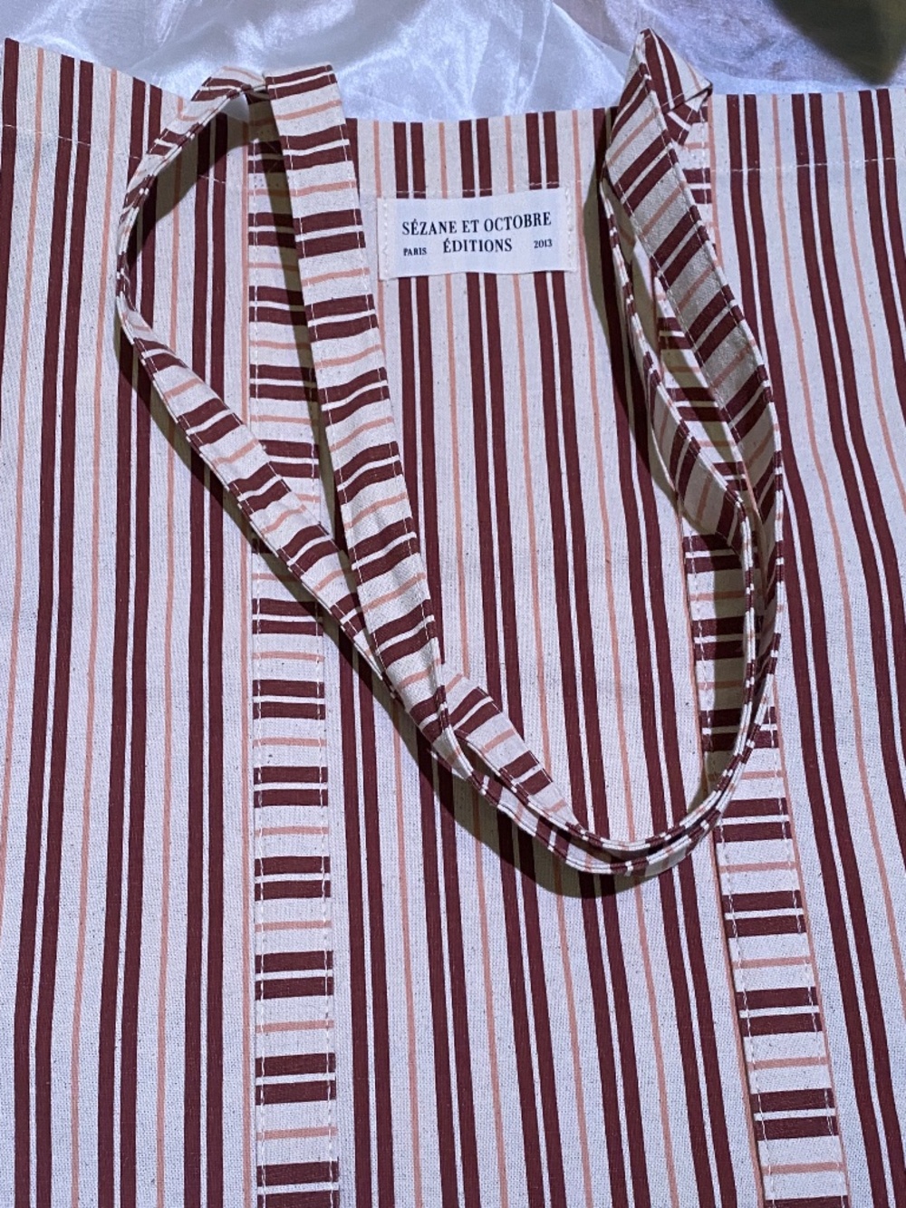 Sezane Octobre Editions Striped Tote